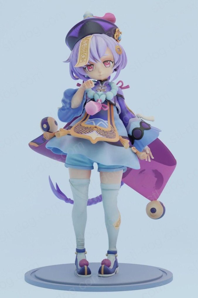 原神 七七 3D打印模型图纸